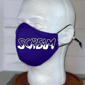 Scream face mask Halloween Glow in the dark